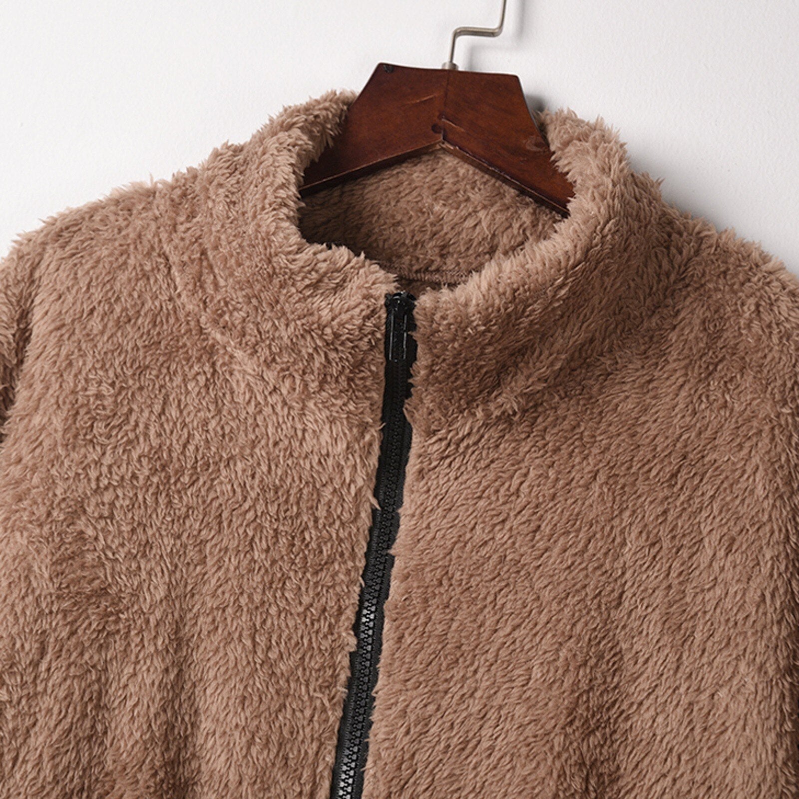 2021 Women Stand Collar Fleece Plush Coat - 200000801 Find Epic Store