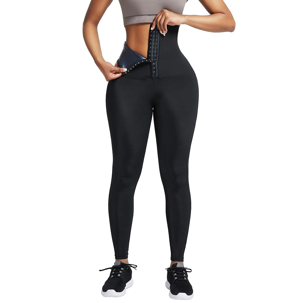 Waist Trainer Sweat Sauna Pants Body Shaper Slimming Pants Tummy Control Shapewear Thermo Sweat Leggings Fitness Workout Fajas - 31205 Dark Blue / S / United States Find Epic Store
