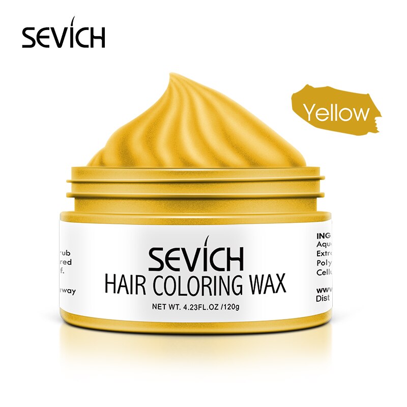 Sevich Hair Color Wax Hair Dye Permanent Hair Colors Cream Unisex Strong Hold Hairstyles - 200001173 United States / Yellow Find Epic Store