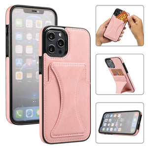 iPhone 7/7 Plus/8/8 Plus/X/XR/XS/XS Max/SE(2020)/11/11 Pro/11 Pro Max/12/12 Pro/12 Mini/12 Pro Max Case - Slim Fit Premium Leather Card Slots with Kickstand Cover - 380230 for iPhone 7 / Pink / United States Find Epic Store