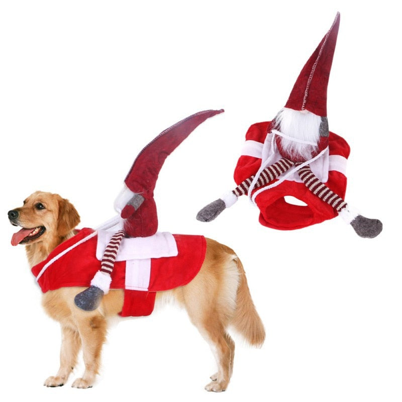 Christmas Pet Dog Cat Costumes Funny Santa Claus Costume For Dogs Cats Novelty Dog Clothes Chihuahua Pug York shire Clothing - 0 C / S / United States Find Epic Store