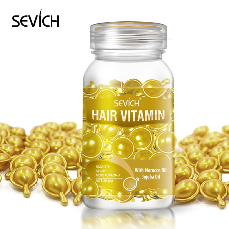 Sevich 3PCS/SET Keratin Complex Oil Hair Vitamin Capsule Damaged Repair Moroccan Oil Nourishing for Anti Hair Loss Smooth Silky - 200001171 Find Epic Store