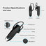 ZK50 K200 Bluetooth Headset Bluetooth 5.0 Handsfree Headphones Mini Wireless Earphone For Android Universal Business Driving - 63705 Find Epic Store