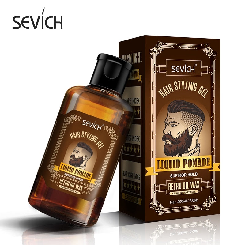 Sevich Long Lasting Men's Hair Pomade Gel 200ml Retro Hair Pomade Wax Hair Styling Products Salon Liquid Retro Hair Oil Wax - 200001184 Find Epic Store