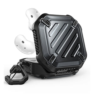 For Samsung Galaxy Buds Live Case (2020) / Buds Pro Case (2021) UB Pro Full-Body Rugged Protective Cover with Carabiner - 200001619 United States / Black Find Epic Store