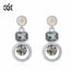New Fashion Crystal Drop Earrings Circle Long Dangle Earrings - 200000168 Find Epic Store