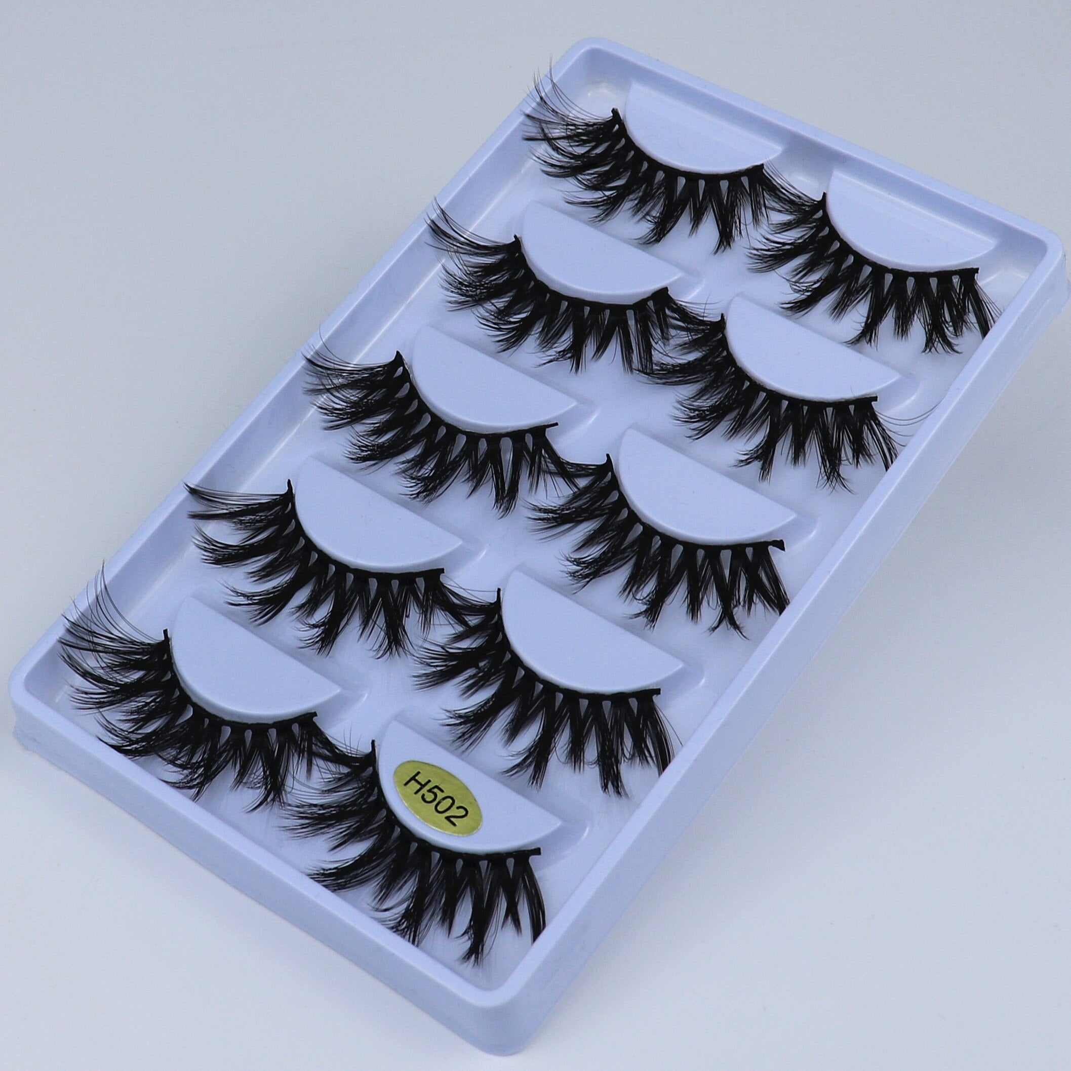 High quality 3D lashes 5 pairs 20mm artificial mink eyelashes, dramatic curly hair false eyelash extension cosmetics - 200001197 H502 / United States Find Epic Store