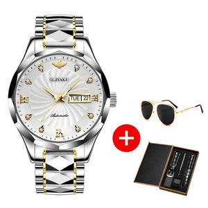 Swiss Brand Automatic Stainless Steel Waterproof Sapphire Glass Watch - 200033142 white face / United States Find Epic Store