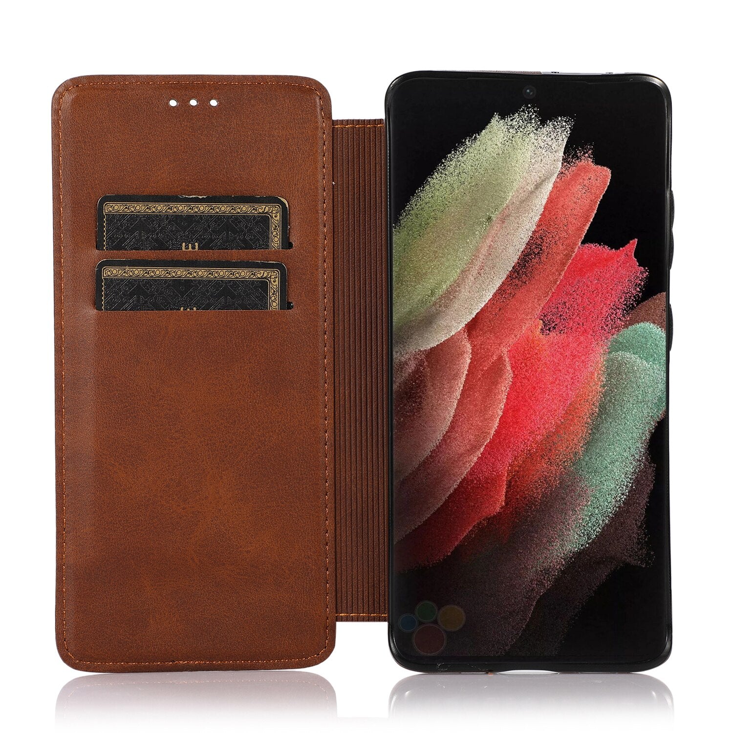 Coffee Leather Flip Case For Samsung Galaxy S21 S20 Ultra Plus S9 S8 S10 Plus S10E Note Note 20 Ultra 8 9 10 Plus S21 Wallet Flip Cover - 380230 for Galaxy S21 / Coffee / United States Find Epic Store