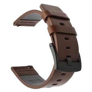 20 22mm Watch Band for Samsung Galaxy Active Genuine Leather Watchband Gear s3 Gear Sport Watch Band Strap Steel Buckle - 200000127 United States / black brown / 18mm Find Epic Store