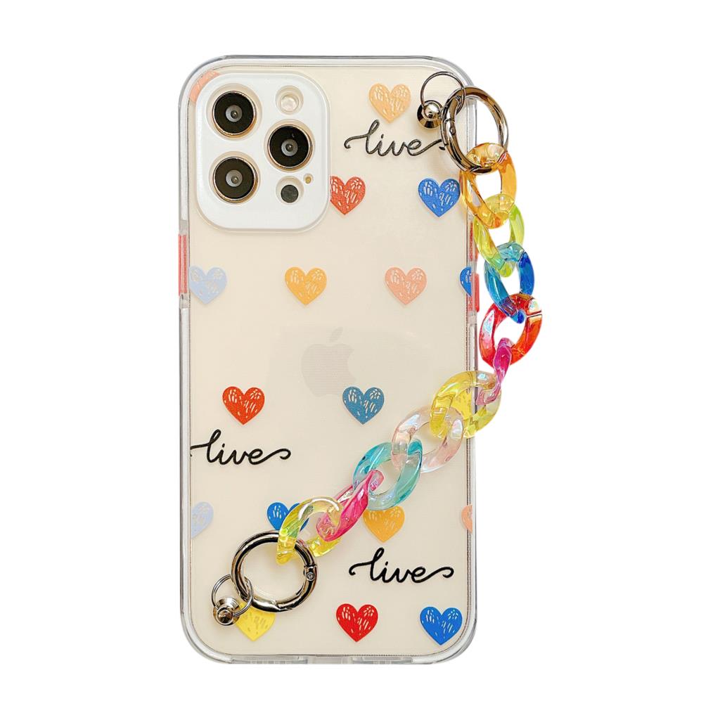 Graffiti Bracelet Phone Cases for iPhone 12 11 Pro Max 12 Mini X XR XS Max 7 8 Plus SE 2020 Colorful Chain Soft Back Cover - 380230 For iPhone 7 / 6 / United States Find Epic Store