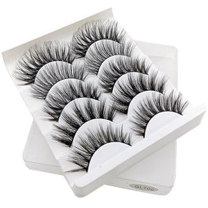 5 pairs 3d mink lashes handmade 3d lashes natural eye lashes makeup lashes extension - 200001197 Find Epic Store