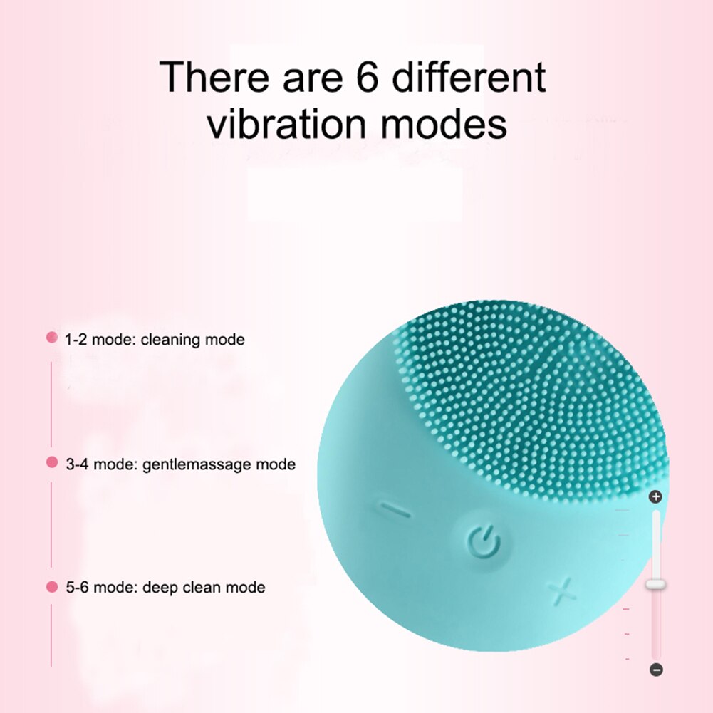 Silicone Facial Cleansing Brush Rechargeable IPX7 Sonic face scrubber, Ultra Soft Mini Washing Massager for All Skin Deep Cleans - 200191142 Find Epic Store
