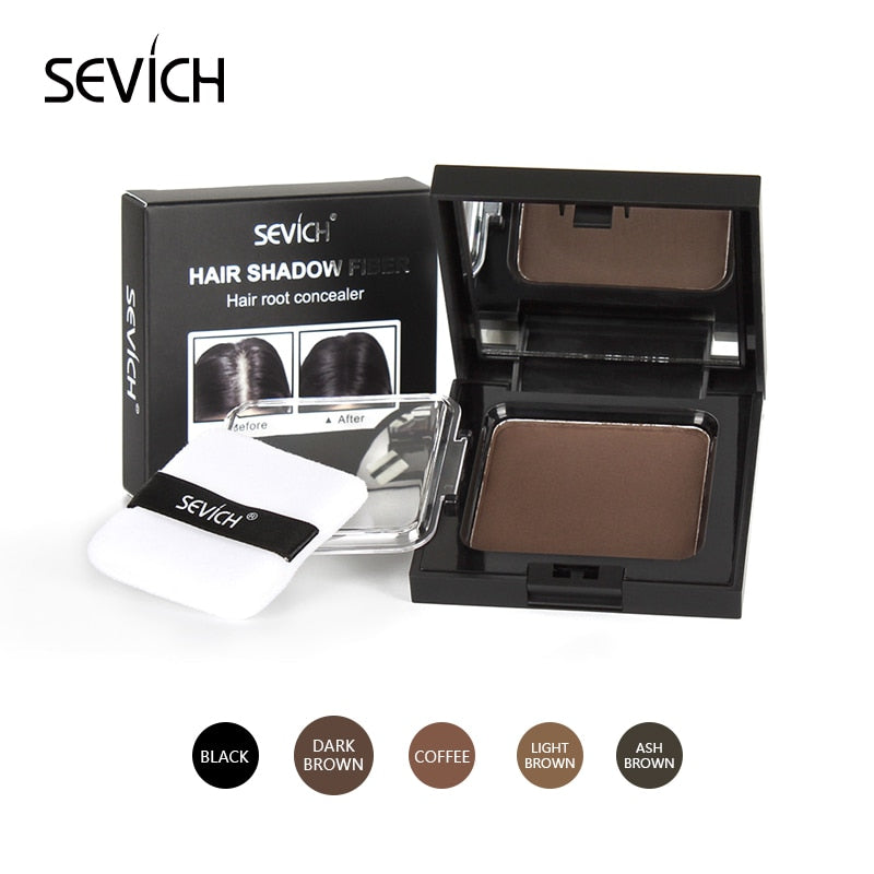 Sevich 5 Colors 12g Hair Shadow Powder Waterproof Hairline Edge Control Powder Root Cover Up Dark Brown Hair Concealer With Puff - 200001174 United States / Dark Brown Find Epic Store