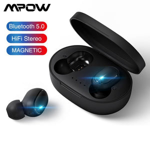 Wireless Bluetooth Earphones TWS Bluetooth 5.0 Stereo Earbuds With Mic Handsfree Tap Control for Xiaomi Redmi iPhone Smartphone - 63705 Find Epic Store