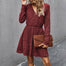 Mini V neck Casual Dress - 200000347 Red / S / United States Find Epic Store