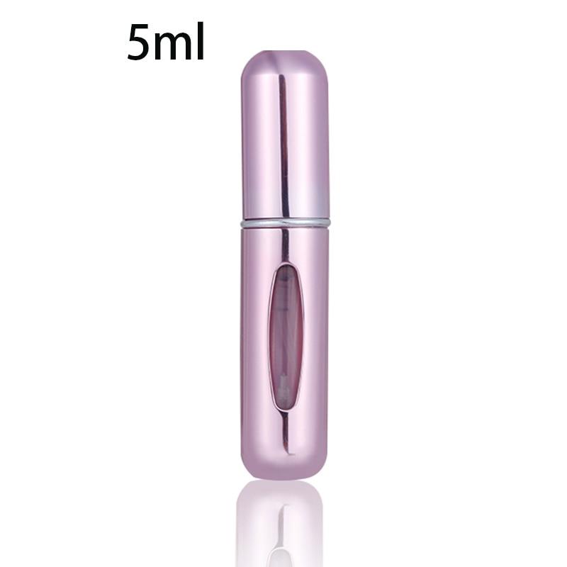 Portable Mini Refillable Perfume Bottle With Spray Scent Pump - 5 ml PINK Find Epic Store