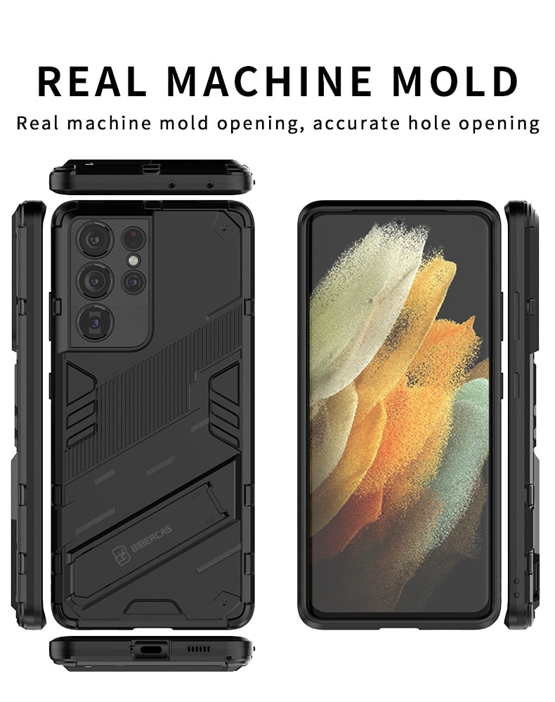 Shockproof Armor Ring Holder Phone Case For Samsung Galaxy S21 Ultra Plus 5G M31 M51 Lens Protection Ring Stand Phone Back Cover - 380230 Find Epic Store