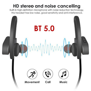 BT 5.0 Wireless Bluetooth Sports Earphones In-Ear Ergonomic Design Earphone Noise Reduction HD Voice Sound Earphone For iPhone - 63705 Find Epic Store