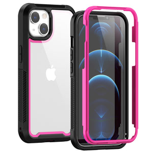 Shockproof Armor Silicone Case For iPhone 13 Pro Max/iPhone 13 Mini/iPhone 13 Pro (2021) Luxury TPU Acrylic Transparent Cover - 0 for iPhone 13 / Rose / United States Find Epic Store
