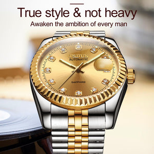 Men Mechanical movement Set Automatic Self-wind Stainless Steel Sapphire Watch - 200033142 Find Epic Store