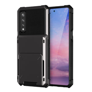 Business Armor Slide Wallet Card Slots Holder Cover for LG Stylo 7 4G 5G Case Phone Cases Armor Slide Card Case For LG Stylo 7 - 380230 for LG Stylo 7 4G / Black / United States Find Epic Store