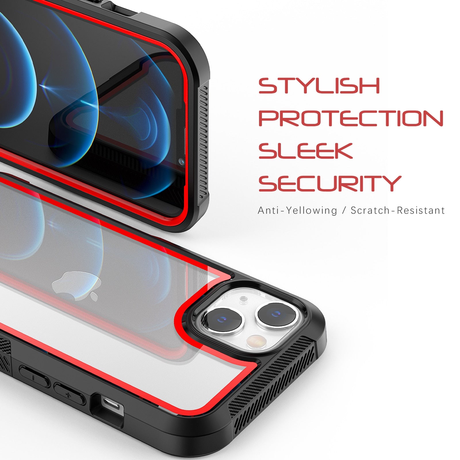 Shockproof Armor Silicone Case For iPhone 13 Pro Max/iPhone 13 Mini/iPhone 13 Pro (2021) Luxury TPU Acrylic Transparent Cover - 0 Find Epic Store