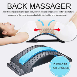 1pc Back Stretch Equipment Massager Magic Stretcher Fitness Lumbar Support Relaxation Spine Pain Relief Massageador - 200001970 Find Epic Store