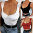 Sleeveless Cotton Bustier Unpadded Bandeau Crop Top - 200000790 Find Epic Store