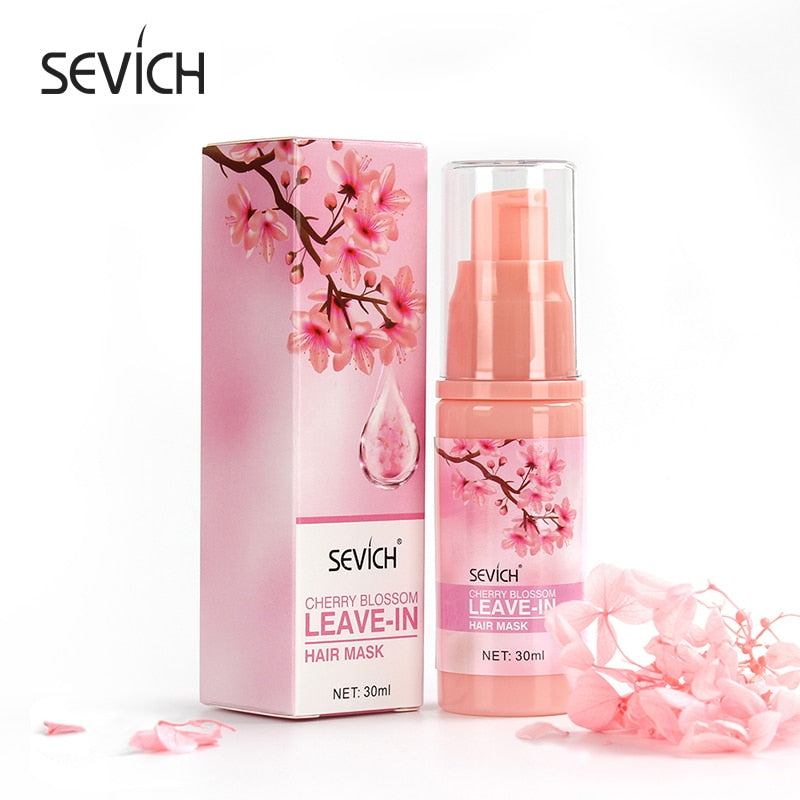 Cherry Blossoms Hair Mask Treatment Care Cream 5 Seconds Repairs Frizzy Make Hair Soft Smooth Keratin Hair Care 30ml - 200001170 Find Epic Store