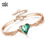 Luxury Brand Jewelry Angel Wings Rose Gold Bracelet Pink Heart Crystal Charm Bangles - 200000146 Green / United States Find Epic Store