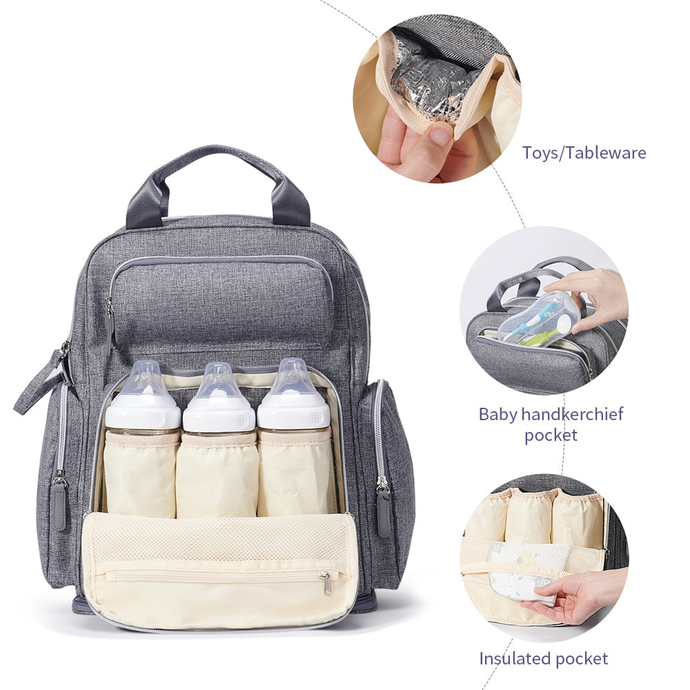 Large Capacity Diaper Bag Fashion Maternity Baby Bag Backpack Stylish Stroller Baby Diaper Bag For Mom - 100001871 Find Epic Store