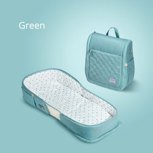 2in1 Baby Travel Bag Bed Foldable Bed Nest Baby Bed for Newborn Baby Infant - 200327147 United States / green Find Epic Store