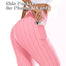 Women's High Waist Yoga Pants Tummy Control Workout Ruched Butt Lifting Stretchy Leggings Textured Booty Tights - 200000614 Pink-with pockets / S / United States Find Epic Store