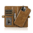 Brown Color Wallet Case For iPhone 12 Pro Max Detachable Retro Leather Magnetic Flip Cover Case for iPhone 11 12 Pro Max X XR XS Max 8 7Plus - 380230 For iPhone 12 mini / Brown / United States Find Epic Store