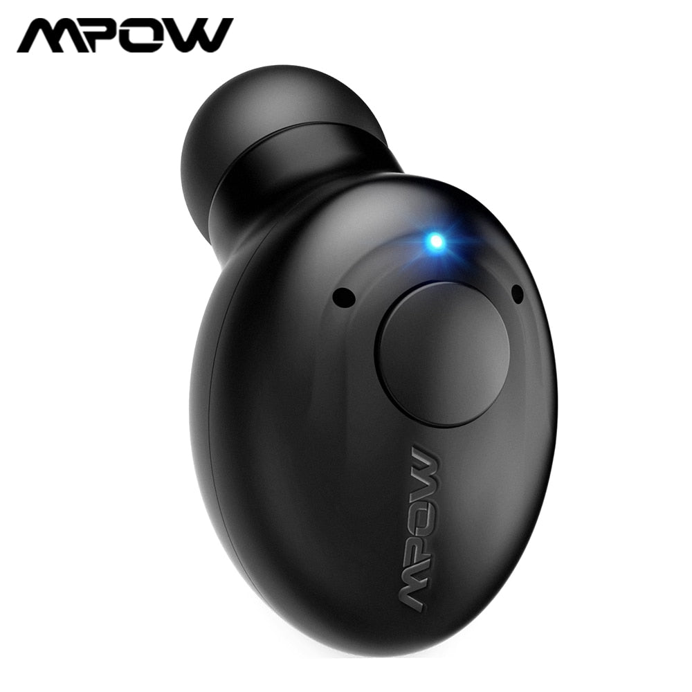 EM16 Mini Bluetooth Earphone Upgraded BT 5.0 CVC8.0 Noise Reduction Single Earbud with 10 Hrs Playtime Waterproof Earphone - 63705 Find Epic Store