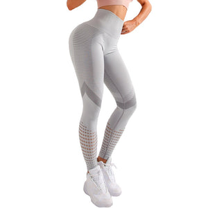Women Seamless Leggings Fitness High Waist Yoga Pants - 200000614 Grey / S / United States Find Epic Store