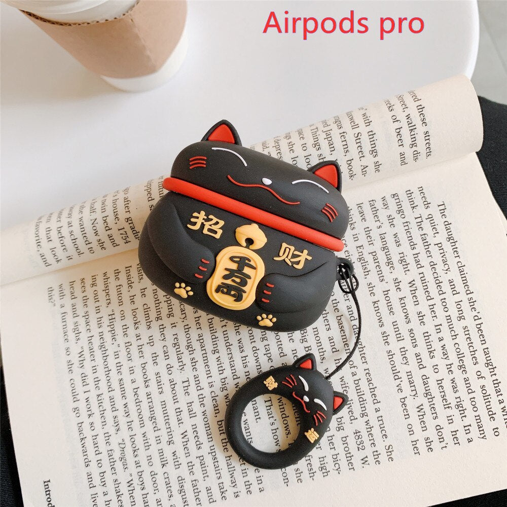 Lucky Cat For Airpods Pro 2 1 Case Silicone Cute Wireless Bluetooth Headset Headphone Air pod For Apple Airpods Pro/2/1Cases - 200001619 United States / 4- Lucky Cat Find Epic Store