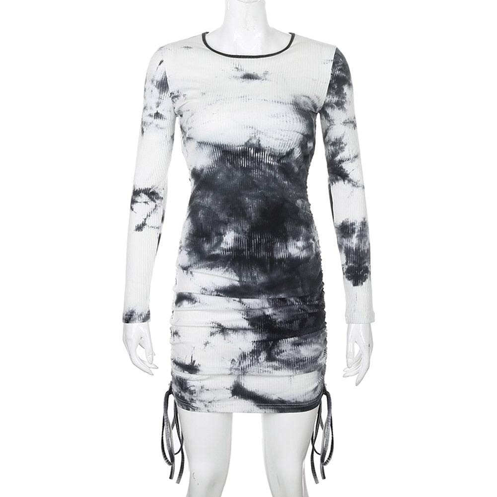 Tie Dye Streetwear Mini Dress - 200000347 Find Epic Store