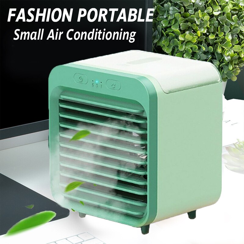 2021 New Mini USB Portable Air Cooler Fan Air Conditioner Light Desktop Air Cooling Fan Humidifier Purifier For Office Bedroom - 618 Find Epic Store