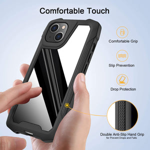 For iPhone 13 Pro Max, for iPhone 13 Mini Case, Stainless Steel Metallic Protective Slim Case Double Anti-Slip Hand Grip Cover Case - 380230 Find Epic Store