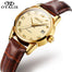 New Fashion Leather Date Automatic Luxury Watch - 200363143 gold face / United States Find Epic Store