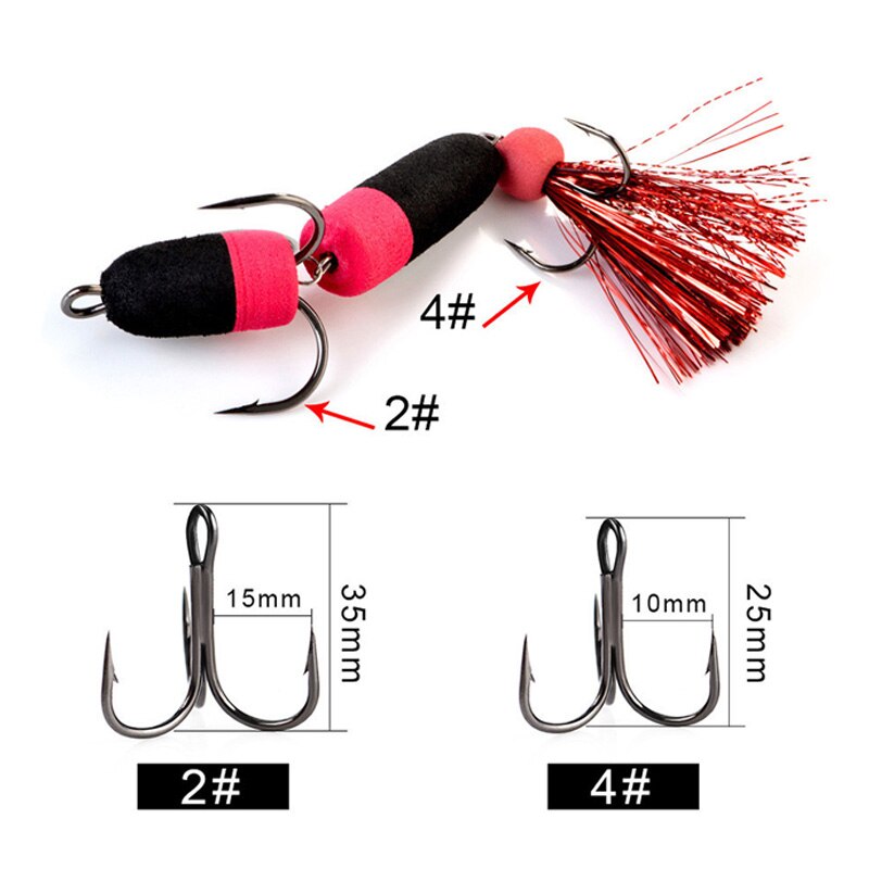 ZK30 1pc Fishing Lure Soft Lures Foam Bait Swimbait Wobbler Bass Pike Lure Insect Artificial Baits Pesca - 100005544 Find Epic Store