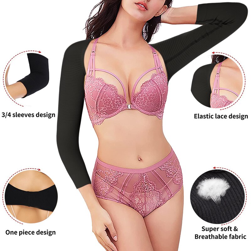 Women Arms Shaper Slimming Body Shaper Shoulder Underwear Back Support Posture Corrector Humpback Prevent Power Chest Lifter - 0 Find Epic Store