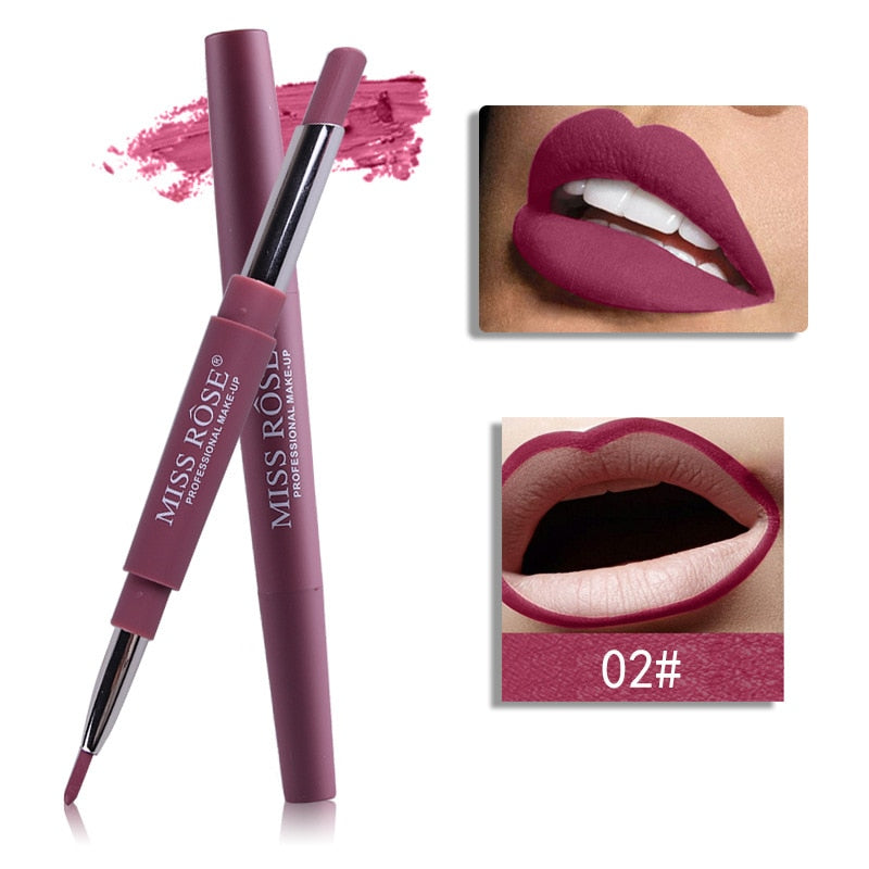 20 Color Waterproof and Long-Lasting Double-ended Lipstick Lip Liner - 200001142 02 / United States Find Epic Store