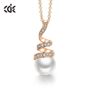 Fashion Pearl Pendant Necklace - 200000162 White Gold / United States / 40cm Find Epic Store