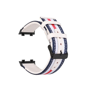 41mm 46mm Watch Strap for OPPO Watch 46mm Nylon Band Replacement Bracelet for OPPO Watch 41mm Braided Fabric Band Watch Band - 200000127 United States / white red white / 46mm Find Epic Store