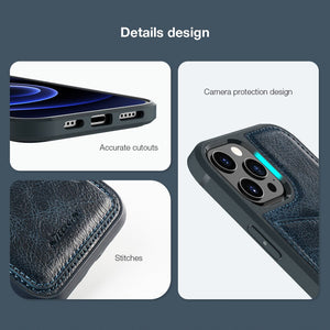 For iPhone 12 Pro Max iPhone 12 Mini Cases, Luxury PU Leather Case Wallet Flip Cover Buckle for iPhone Phone 12 Fundas - 380230 Find Epic Store