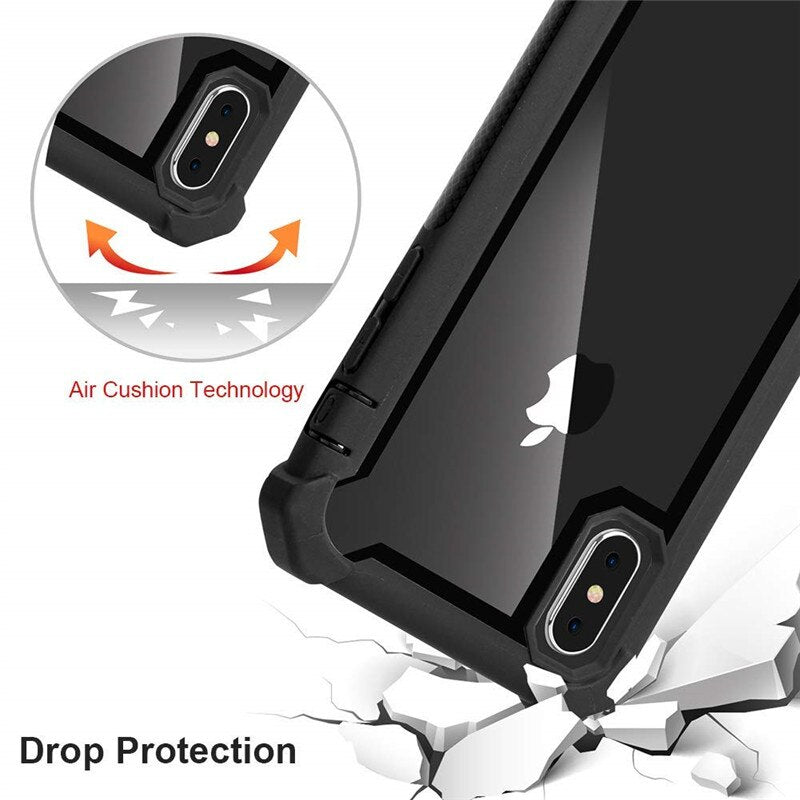 Blue Black Color Case - Shockproof Bumper Transparent TPU Phone Case For iPhone 12 Mini 12 11 Pro Max X XR XS Max SE 2020 6 6S 8 Plus Back Cover - 380230 Find Epic Store