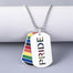 Rainbow Safety Razor Blade Pendant Necklace Rainbow Creativity Hip Hop Lgbt Lesbian Gay Pride Necklaces Jewelry - 200000162 Find Epic Store